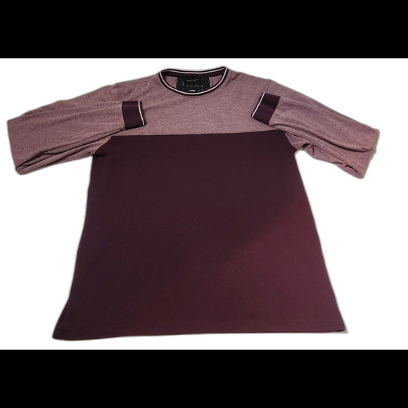 Denim & Flowers Ricky Singh Crew Neck Men’s Sweater Burgundy SZ L-Discontinued! - Picture 3 of 10